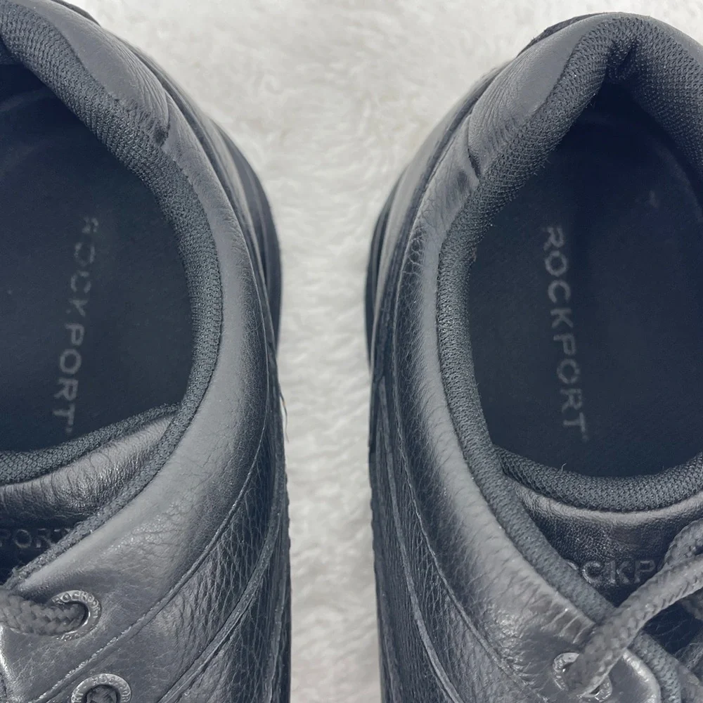 Rockport Black Leather Men's Oxfords SHOES SIZE 11 W LACE UP